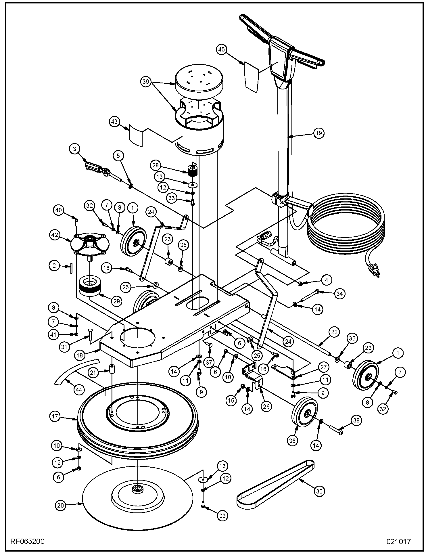 225BU_RF065200_Main Assembly Diagram 1