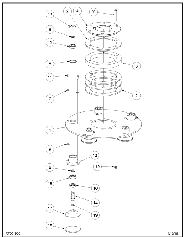 225GP_HydraShine Assembly Diagram