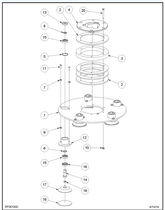 225GP_HydraShine Assembly Diagram 225GP_HydraShine Assembly Diagram