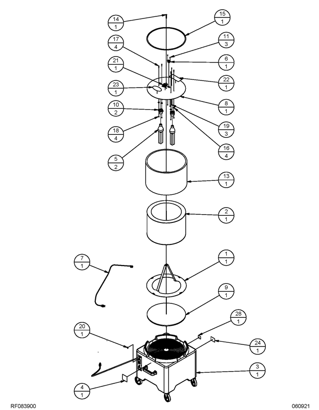 250AP Air Purifier_Upper Assembly Diagram 250AP Air Purifier_Upper Assembly Diagram