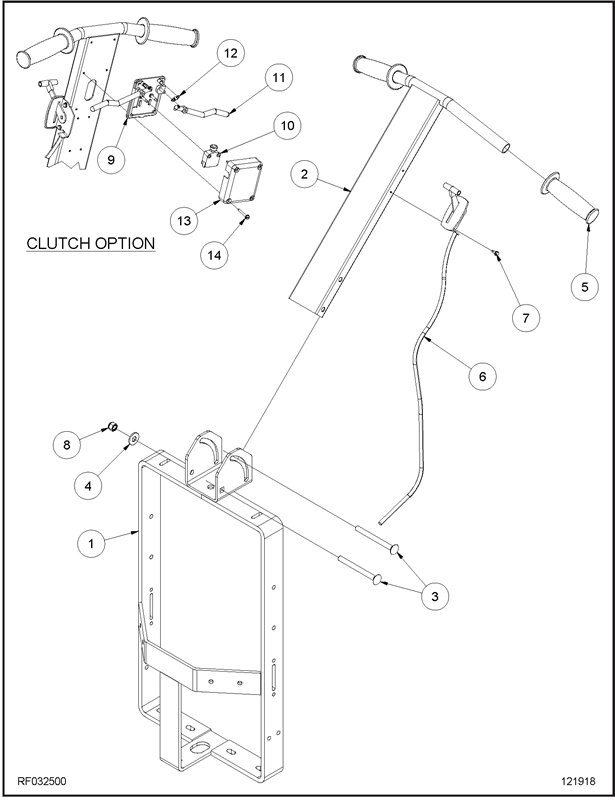 400BU RF032500_Handle Assembly Diagram 400BU RF032500_Handle Assembly Diagram