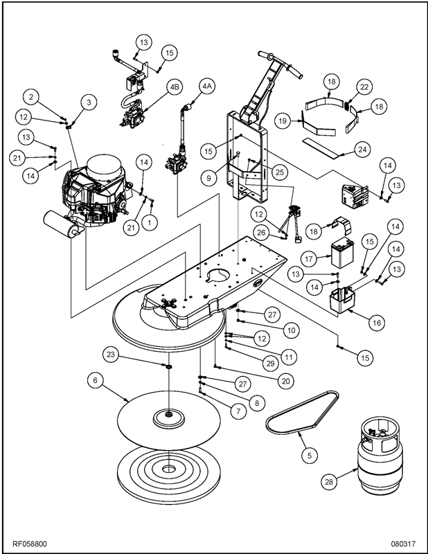 400BU RF058800_Main Assembly Diagram