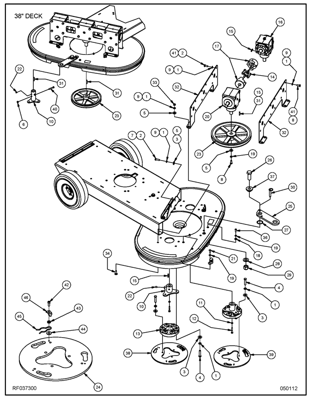 440ST Main Assembly Deck RF037300 1