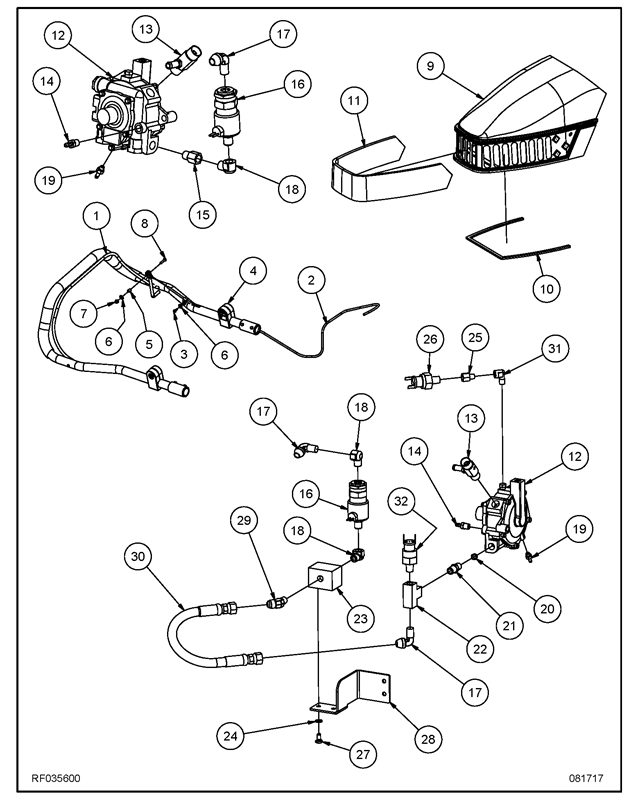 440ST Regulator Handle Hood Assembly RF035600 1 440ST Regulator Handle Hood Assembly RF035600 1