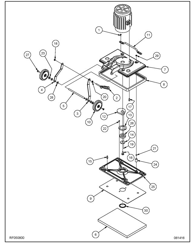 PE250ST_Base Assembly RF050800 1 PE250ST_Base Assembly RF050800 1