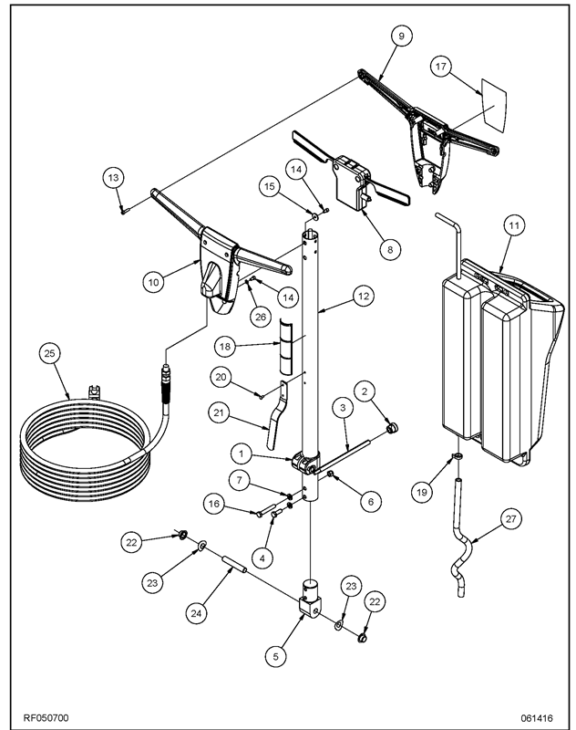 PE250ST_Handle Assembly 115V RF050700 1 PE250ST_Handle Assembly 115V RF050700 1