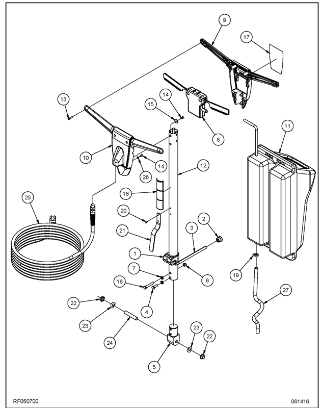 PE250ST_Handle Assembly 115V RF050700 1