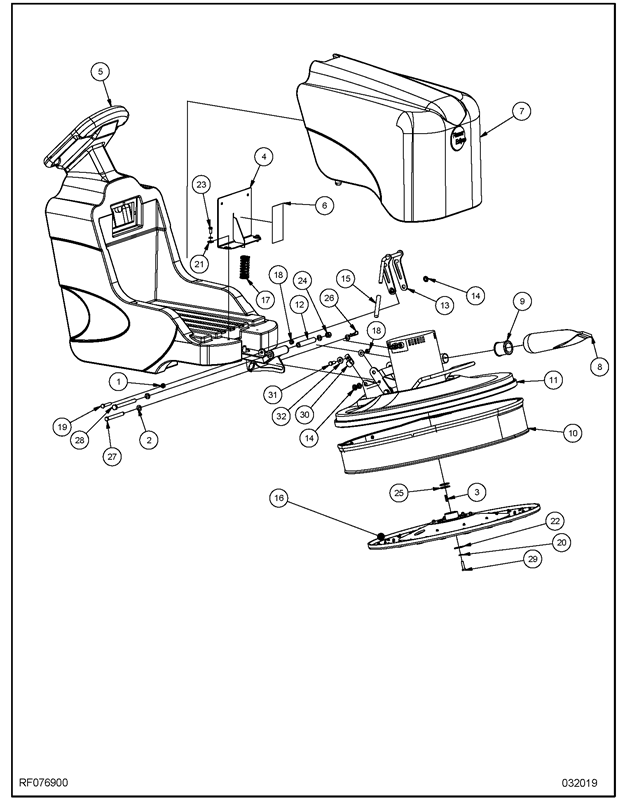 PE300BU_Main Front Assembly RF076900 1