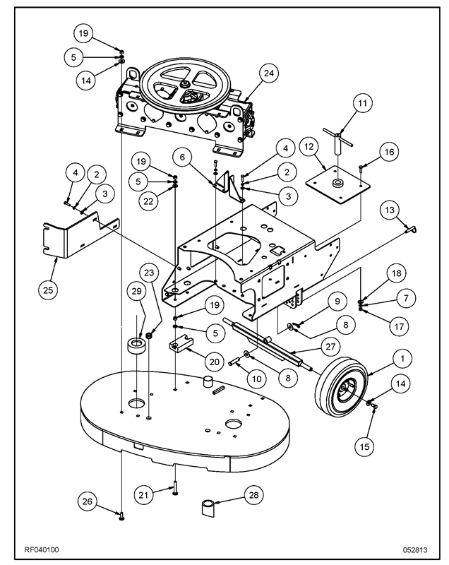 PE450GP_Frame Assembly RF040100