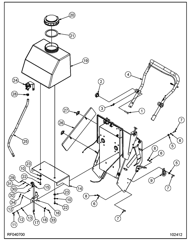 PE450GP_Rear Main Assembly RF040700 PE450GP_Rear Main Assembly RF040700