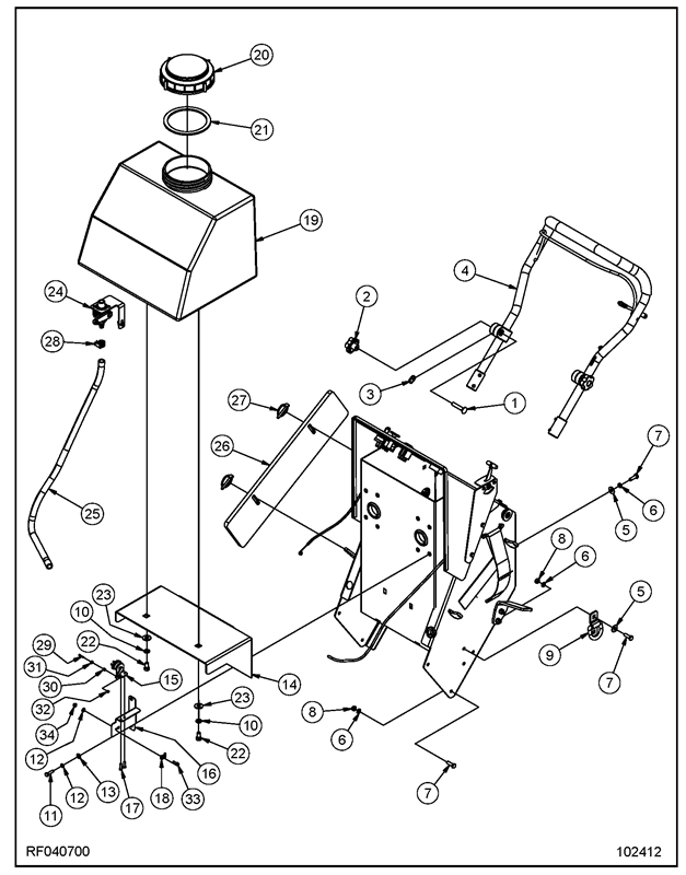 PE450GP_Rear Main Assembly RF040700